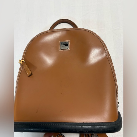 Dooney & Bourke Par à Sole Leather BackpackTan BrownRubber Bottom